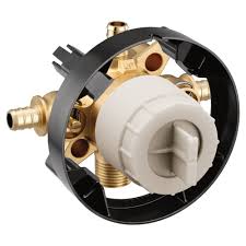 Long used in radiant heating systems, flexible pex tubing is perfect for water supply lines because it's easy to run through walls and floors and simple to work with. Moen M Core 3 Series 4 Port Tub And Shower Mixing Valve With Crimp Ring Pex Connections Wayfair