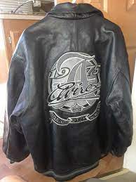 Vintage Avirex Nyc 1975 Black Leather Motorcycle Bomber Jacket Mens Xxl Avirex Bomber Leather Varsity Jackets Leather Flight Jacket Leather Bomber Jacket