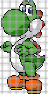 Free Cross Stitch Pattern Yoshi Cross Stitch Pattern By