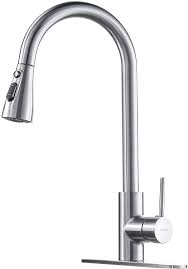 Merchandise #884851 type #7437, install your kitchen sink tap by yourself. Kitchen Faucet With Pull Down Sprayer Cobbe High Arc Gooseneck Kitchen Sink Faucet Stainless Steel Single Handle Lead Free Faucet For Kitchen Sinks Chrome Amazon Com