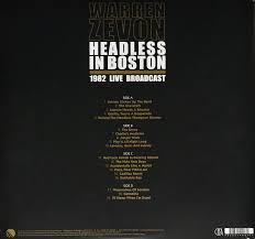 Stand in the fire (live) b1. Warren Zevon Headless In Boston 1982 Live Broadcast 2lp