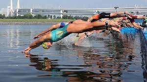 Although triathlon blossomed in the '70s and '80s on usa's pacific coast and later parts of australia, it wasn't until the 2000 olympic games in sydney before olympic triathlon was formed. Olympic Games 2020 Tokyo Olympics 2021 Triathlon Race Course How Much Distance Is Each Part As Com