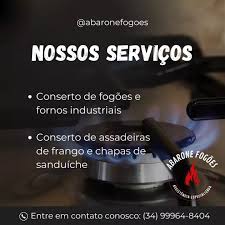 ABARONE FOGÕES- Conserto em Fogões e Fornos Industriais,Chapa de Sanduíche e Assadeira de Frango