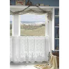 White Lighthouse Lace Tier Curtains By Heritage Lace Lace Window Curtains Heritage Lace