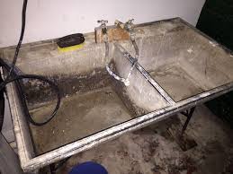 old concrete laundry sink will clean up
