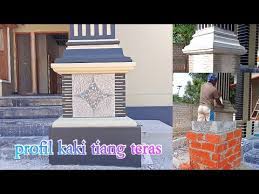 Profil bangunan 12 december 2020. Cara Membuat Profil Kaki Tiang Teras Rumah Youtube
