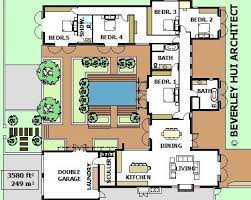 The home shape is great for those who wish to add a pool or beautiful backyard patio. U Shaped House Plans With Pool In The Middle Courtyard Horseshoe Design By Architect Pool House Plans U Shaped House Plans U Shaped Houses