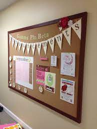 Speaking of desks, these modern desk designs will tempt you to get one of them for you. Gamma Phi Beta Announcement Board 20 Genius Cork Board Ideas For Bedroom And Office Corkboardid Diy Bulletin Board Homemade Bulletin Boards Diy Cork Board