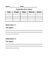 Properties Of Objects Worksheet Worksheets Free Worksheets Properties Of Matter