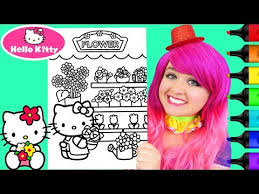 Click a picture to begin coloring. Coloring Hello Kitty Birthday Coloring Book Page Prismacolor Colored Paint Markers Kimmi The Clown Youtube