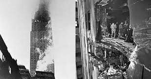 The view from the 79th floor. 12 Dramatic Photos Of The Empire State Building Plane Crash