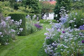Kjeld Slot Campanula Lactiflora Prichard S Variety Och Loddon Anna Salvia Dear Anja Mfl Tradgard Tradgardsdesign Anna