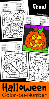 The second one is called the mickey mouse coloring pages. Halloween Color By Number Totschooling Toddler Preschool Kindergarten Educational Printables