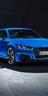 Audi Tt Rs Coupe Blue Sports Car 1080x2160 Wallpaper Audi Tt Audi Tt Rs Audi