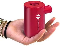 Red Suricata Rechargeable Air Pump Mini Electric Air Pump For Inflatables Air Mattress Pump Usb Battery Powered Operated Portable Air Pump For Air Sofa Portable Air Pump