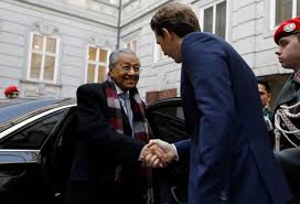 Why did malaysia's prime minister just resign? Mahathir Kurz World S Oldest Prime Minister Meets Europe S Youngest Vindobona Org Vienna International News