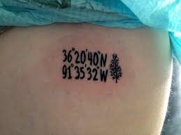Tattoos on the back of the neck are great because they can be hidden if you want them to be. 42 Stunning Coordinate Tattoo Design Ideas You Won T Regret