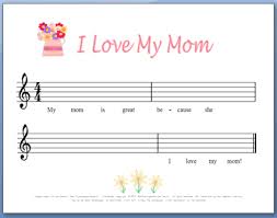'happy mother's day song lyrics' | 'nursery rhymes with lyrics' mother's day mother's day happy mother's day here's a gift i'll give to you on this mothers day. Mother S Day Piano Composition I Love My Mom My Fun Piano Studio