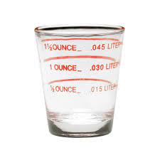Since we count every shot as one, we were made to believe that a shot glass is equal to 1 oz of alcohol. Shot Glass