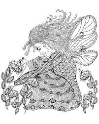 Vectores De Stock De Colorear Dibujos Ilustraciones Sin Royalties De Colorear Dibujos Paginas Para Colorear De Hadas Dibujos Para Colorear Libro De Colores