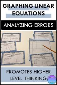 Graphing Linear Equations Solve For Y Error Analysis Google Form Graphing Linear Equations Error Analysis Equations