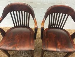 Set Of 2 Vintage B L Marble Company Bankers Chairs Library Etsy Bankers Chair Chair Library Chair