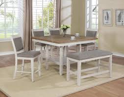 Homelegance nelina counter height dining table. Fulton White Counter Height Set With Lazy Susan Dining Room Furniture