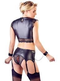Lolita strawberry nightdress set yc20968. Cottelli Collection Wetlook Bondage Garter Set Andersartig Gothic Fashion Extraordinary Lifestyle