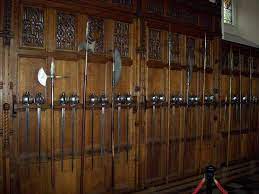 Weapon Rack Castle Decor Sword Display Geek Decor