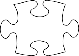 Jigsaw White Puzzle Piece Large Clip Art Puzzle Piece Template Autism Puzzle Piece Clip Art