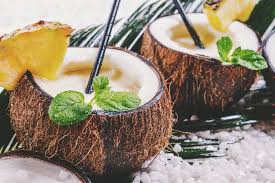Best Pina Colada Smoothie 1 Scoop Coconut Perfect Fit Protein 1 Frozen Banana 1 Cup Frozen Pineapple 1 Cup Coconu Coconut Food Pineapple Smoothie Recipes