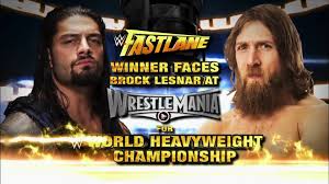 Here is another sculpt i did for wwe, roman reigns. Wwe Fast Lane 2015 Roman Reigns Vs Daniel Bryan Video Dailymotion