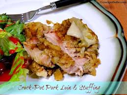 Crock Pot Pork Loin Stuffing Recipe Recipe Crockpot Pork Loin Crockpot Pork Pork Loin