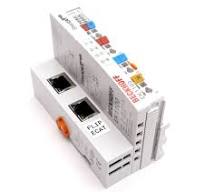 Used Beckhoff EK1100 EtherCAT Coupler, 100Mbit/s, 2x RJ45, 24VDC, w/ EL9011  End Plate