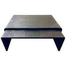 The weight limit of the top shelf is 88lbs, bottom shelf is 88lbs. Ralph Lauren One Fifth Nesting Cocktail Coffee Tables Art Deco Style At 1stdibs
