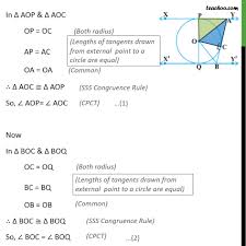 Ex 10 2 9 In Fig Xy And X Y Are Two Parallel Tangents