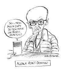 Dominic cummings has posted alleged whatsapp messages from the prime minister describing his own health secretary as totally f***** hopeless. Dominic Cummings By Ian Baker Politics Cartoon Toonpool