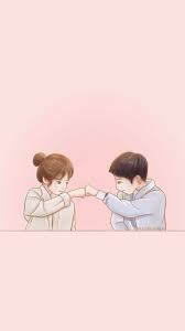  Pin By Desty Nuraini On Descendants Of The Sun Cute Couple Wallpaper Cute Cartoon Wallpapers Cute Couple Art