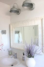 You are on the right place! Wide Framed White Mirror With Lavender Flowers Homebnc