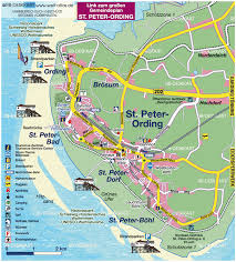 Bei einer wattwanderung oder ausflugsfahrt in den nationalpark wattenmeer. Karte Von St Peter Ording Region In Deutschland Schleswig Holstein Welt Atlas De