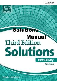 Solucionario Solutions Elementary 3ra Edicion Oxford Solucionarios En 2020 Libros Oxford