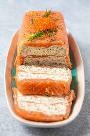 The image above shows the recipe made in a loaf tin, which is a great shape too as it slices nicely. Salmon Terrine A Smoked Salmon Starter Greedy Gourmet