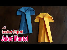 Membuat Origami Mantel Origami Baju Youtube