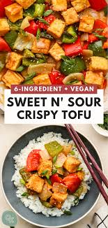 Crispy Sweet And Sour Tofu Easy Healthy Okonomi Kitchen Recipe Tofu Recipes Healthy Tofu Recipes Recipes