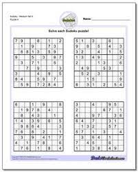 Many of our puzzles involve and stimulate math skills. Sudoku Medium