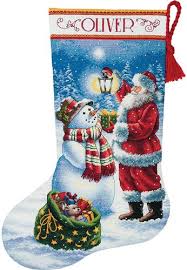 As children are hanging out their christmas stockings on christmas eve any child would delight in leaving out their extra large santa's sack for father christmas instead. Holiday Glow Stocking Cross Stitch Kit