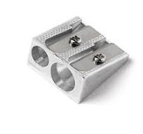 Pencil Sharpener Metal Double Twin Hole Heavy Duty Traditional Classroom  Grade