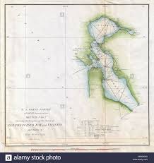 English An Attractive Hand Colored 1853 U S Coast Survey