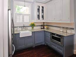 Giving the kitchen a renovation is the desired option for many lovers of art and craft, but gutting entirely the existing kitchen may not be possible at times and hence replacing your kitchen cabinets with. Small Kitchen With Two Toned Cabinets Hgtv