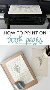 Diy Book Page Vintage Botanical Prints Old Book Crafts Book Page Crafts Diy Book